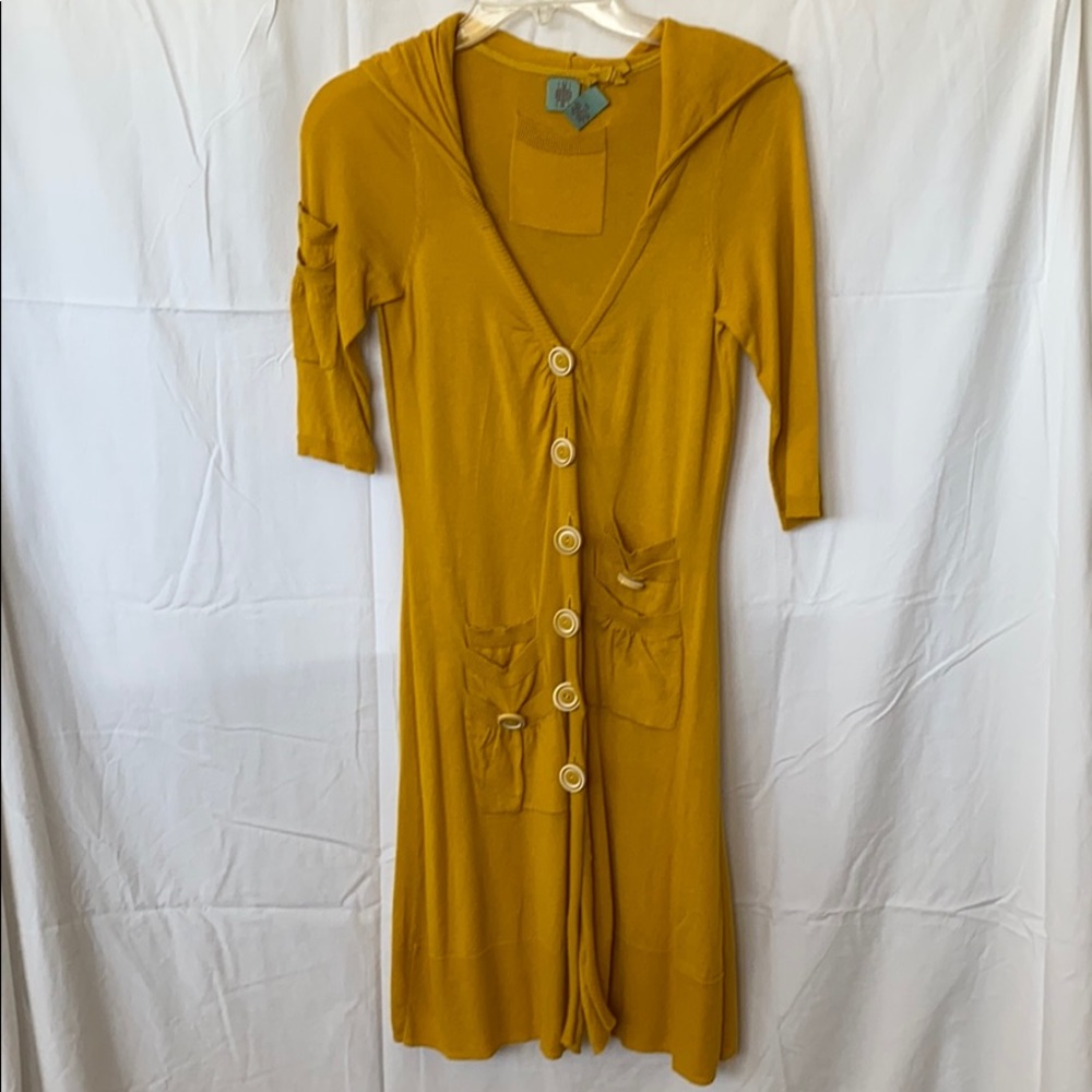 HWR from Anthropologie knit hooded sweater jacket